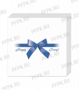 Салфетки бум. DESNA BOUQUET 20х20, 2-сл. (250 листов) Подарок синий [6/6]