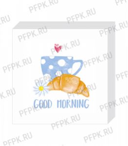 Салфетки бум. DESNA BOUQUET 20х20, 2-сл. (250 листов) Good morning [6/6]