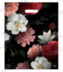 ГРЕЙ ГЛОСС, вырубная ручка 39х48 (50мкм) ПВД, ТИКО Нежность [50/500]