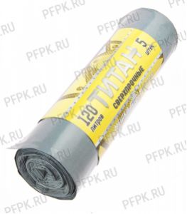 Мешки д/м, 120л РОМАШКА ТИТАН[рул.5шт] ПВД 70х110 ТТ-ВР-120/5/14/С [1/14]