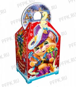 Коробка картон. 1000 гр Кот в сапогах [1/250]