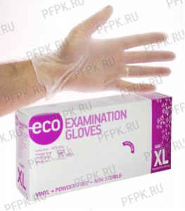 Перчатки виниловые ЧЗ ECO EXAMINATION GLOVES (уп. 100шт./50пар) XL (VPF) [1/10]