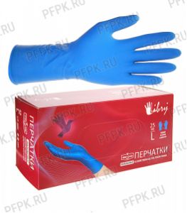 Перчатки латексные хозяйственные ультрапрочные LIBRY HIGH CLASS L (KHR03ULT) [25/250]