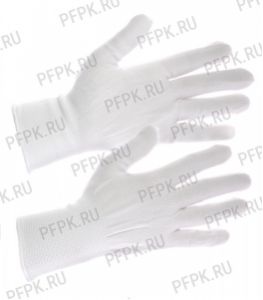 Перчатки нейлоновые Белые [12/1200]