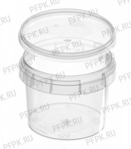 Банка ПП 120мл, д-р 69 мм (с крышкой) Прозрачная [1/1044]