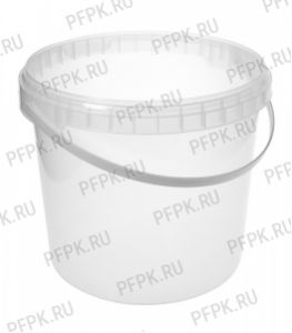 Ведро 5,7л, д-р 220 мм (без крышки) Прозрачное [1/60]