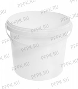 Ведро 5,7л, д-р 220 мм (без крышки) Белое [1/60]