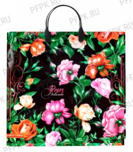 Пакет с пласт.руч. ФОТОПЕЧАТЬ 37х35 (90 мкм) Нежные розы [5/100]