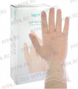 Перчатки виниловые ЧЗ SAFETY (уп. 100шт./50пар) M(M390C3) [1/10]
