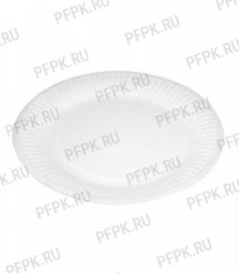 Тарелка бумажная 180 мм БЕЛАЯ 411-152 [50/1000]