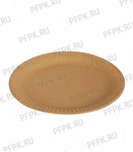 Тарелка бумажная 180 мм КРАФТ 411-154 [50/1000]