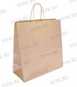 Пакет бум. с круч. руч. 180х80х230, крафт [1/300]