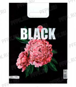 ВЕЛЬВЕТ, вырубная ручка, 30х40 (60мкм) ПВД Пионы [25/1000]