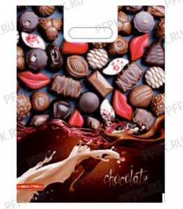 ВЕЛЬВЕТ, вырубная ручка, 30х40 (60мкм) ПВД Конфеты [25/1000]