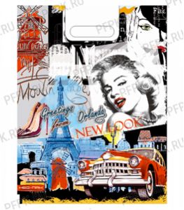 ВЕЛЬВЕТ, вырубная ручка, 30х40 (60мкм) ПВД Монро мини [25/1000]