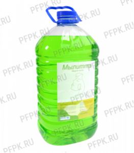 Мыло жидкое Мылитта 5л. ПЭТ Зеленое яблоко