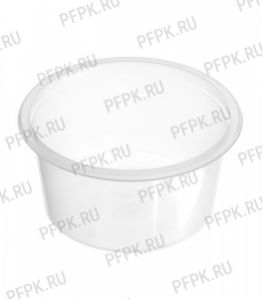 Емкость Д-115 350 мл, круглая, ДП (без крышки) Прозрачная [50/500]