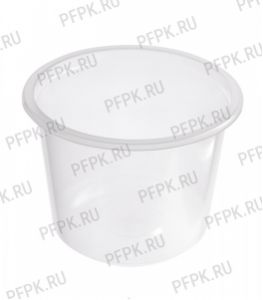 Емкость Д-115 500 мл, круглая, ДП (без крышки) Прозрачная [50/500]