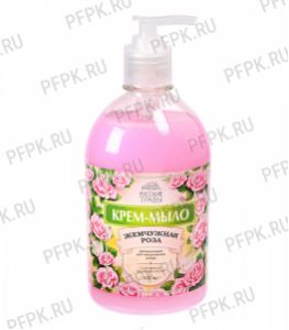 Крем-мыло Русские Травы 500 мл с дозатором Жемчужная Роза (К-11-18) [1/12]