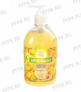 Крем-мыло Русские Травы 500 мл с дозатором Нежный Персик (К-11-15) [1/12]