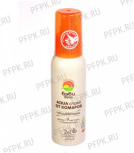 Спрей ДЭТА БЭБИ АКВА от укусов насекомых гипоаллергенный, 100мл. [1/24]