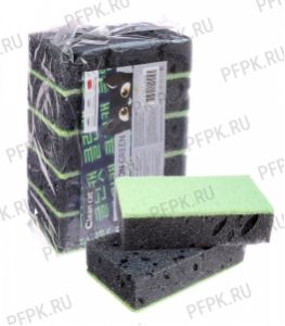 Губки для посуды 5 CLEANCAT Black Home (набор из 5 шт.) Neon Green [1/25]