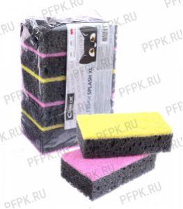 Губки для посуды 5 CLEANCAT Black Home (набор из 5 шт.) Splash XL [1/25]