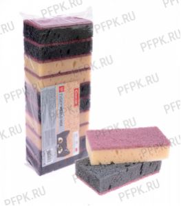 Губки для посуды 10 CLEANCAT Merlo-MIX (набор из 10 шт.) [1/30]