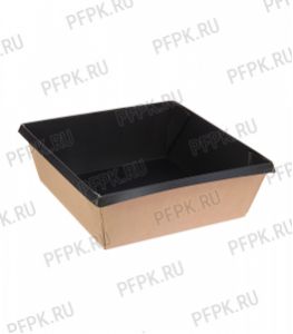 Емкость бум. V550мл OneClick Bottom черная (без крышки) 550/bBLACK [50/400]