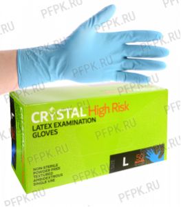 Перчатки латексные ЧЗ CRYSTAL HIGH RISK (Хай риск) L [25/250]