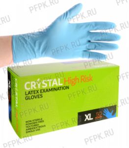 Перчатки латексные ЧЗ CRYSTAL HIGH RISK (Хай риск) XL [25/250]
