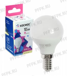 Лампа светодиодная Космос GL45 10.5W E14 3000K LkecLED10.5wGL45E1430 [10/80]