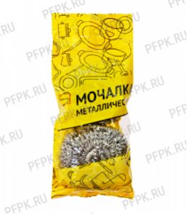 Губка металлическая спиральная КОНТИНЕНТПАК (набор из 2 шт.) Мочалка [1/30]