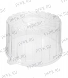 Тортница круг. d200мм УК-296В КРЫШКА h110мм (крышка к УК-296Н) ПЭТ V3290мл, прозрачная [1/200]