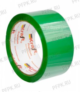Клейкая лента 48х60 [43 мкм] ЦВ Арт.430300 Зеленый KRAFT [6/36]