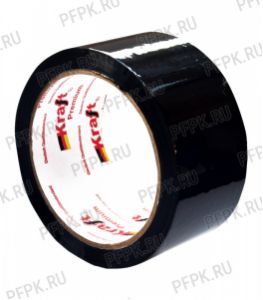 Клейкая лента 48х60 [43 мкм] ЦВ Арт.430300 Черный KRAFT [6/36]