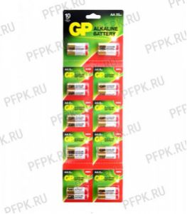 Батарейки GP LR3 (ААA) алкалин (блистер-отрыв 20 шт) [20/960]