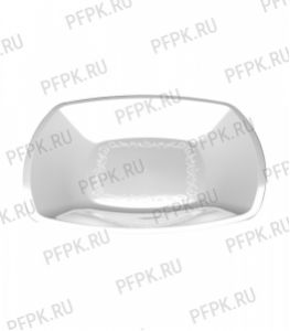 Тарелка квадратная 180х180мм (в мелкой расфасовке) [уп. 6 шт.] РР, Белая [1/25]