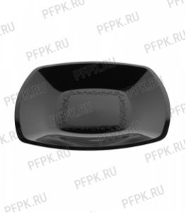 Тарелка квадратная 180х180мм (в мелкой расфасовке) [уп. 6 шт.] РР, Черная [1/25]