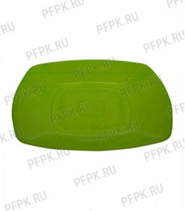 Тарелка квадратная 180х180мм (в мелкой расфасовке) [уп. 6 шт.] РР, Салатовая [1/25]