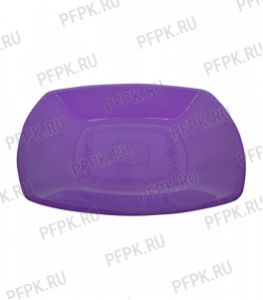 Тарелка квадратная 180х180мм (в мелкой расфасовке) [уп. 6 шт.] РР, Фиолетовая [1/25]