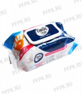 Салфетки влажн. Emily Style ЛАЙТ с клапаном (уп. 120 шт.) Для всей семьи антибактериальные [1/16]