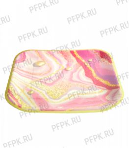 Тарелка бумажная квадратная 230х230 мм Смола розовая [50/500]