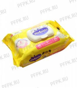 Салфетки влажн. WATASHI с клапаном (уп. 80 шт.) Для детей 0+ с Д-пантенолом [1/12]