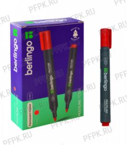 Маркер BERLINGO Multiline PE300, круглый 3мм Красный (293-549/BMc_16203) [12/576]