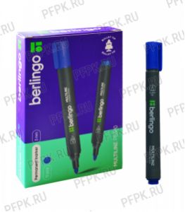 Маркер BERLINGO Multiline PE300, круглый 3мм Синий (293-551/BMc_16202) [12/576]