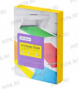 Бумага офисная цветная OFFICESPACE Intensive Color А4, 500л. (интенсив) Желтая (361-617) [1/5]
