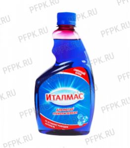 Средство для мытья стекол и зеркал Италмас 0,5л (сменный блок) [1/20]