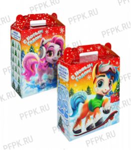 Коробка картон. 900 гр Марк и Няша [1/200]