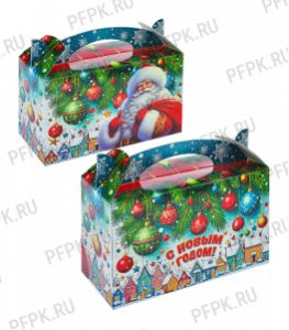 Коробка картон. 500 гр Елки [1/325]